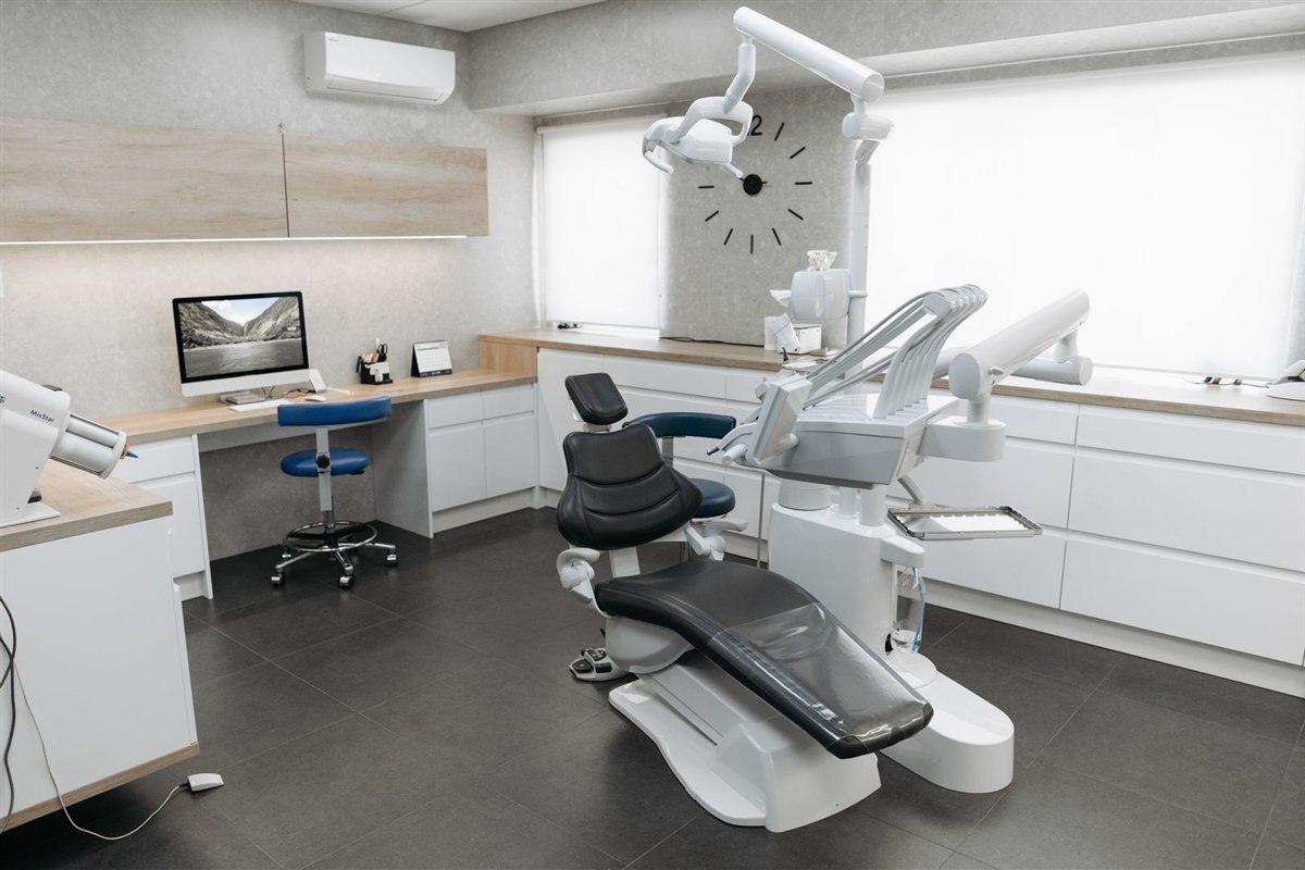 Modern dental clinic treatment room