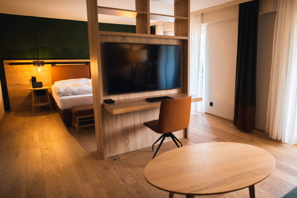 Modern hotel room interior