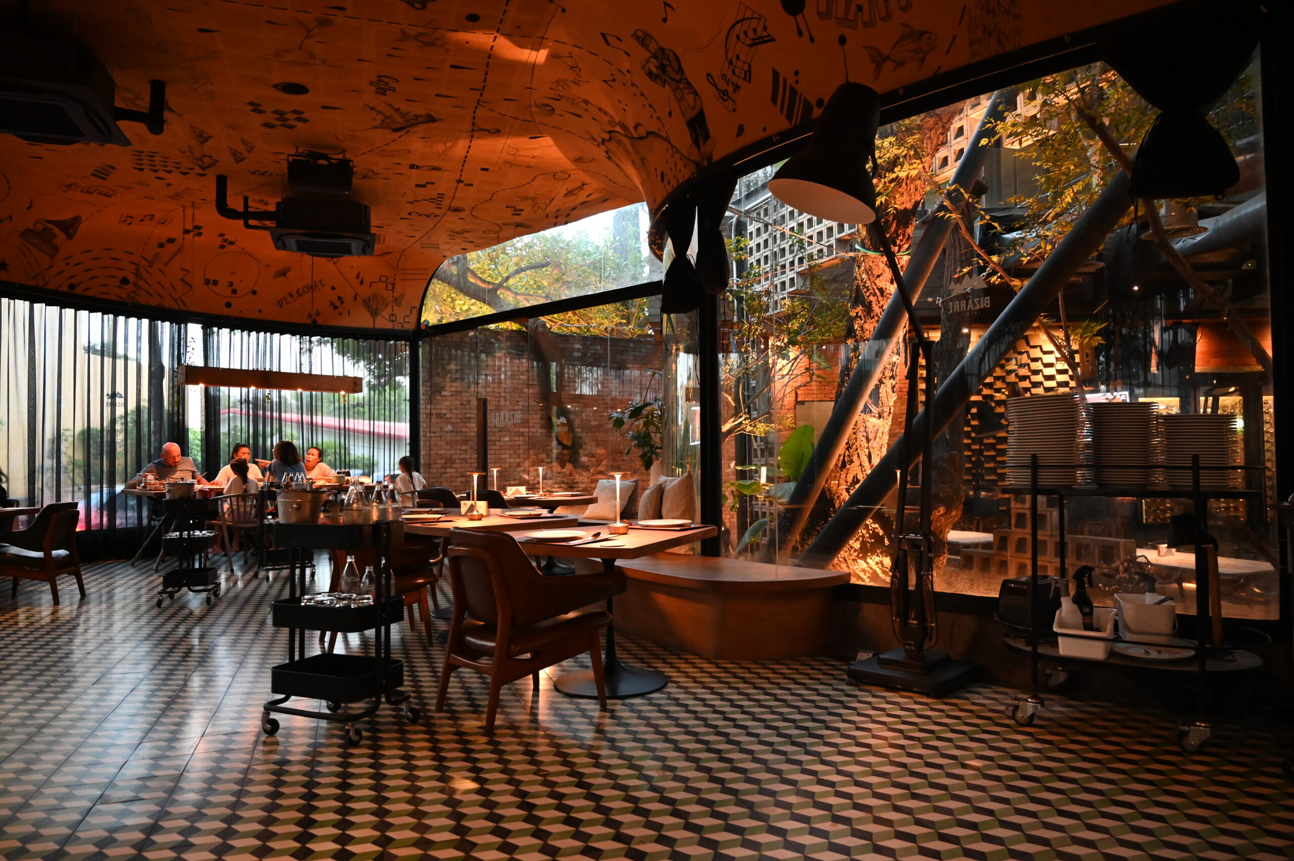 Stylish modern restaurant interior